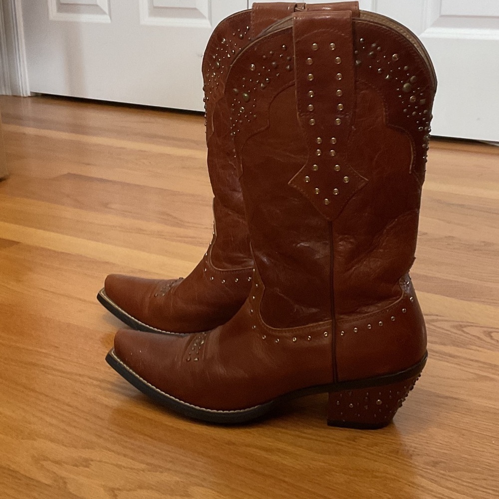 Ariat Chestnut Studded Heeled Boots